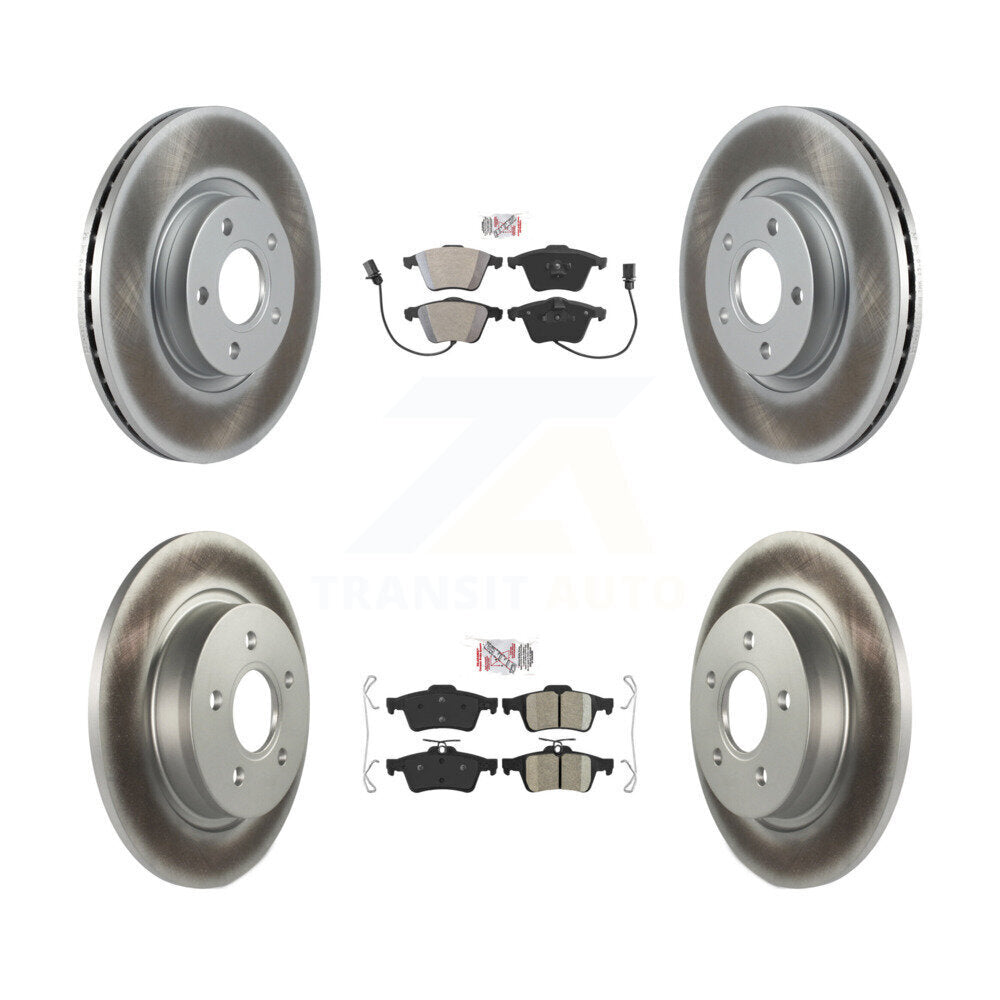 Kit de plaquettes de frein en céramique avant et arrière semi-métalliques et rotor de frein à disque revêtu pour Volvo S4
