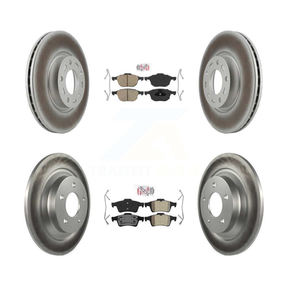 Kit de Rotor de frein avec revêtement de plaquettes semi-métalliques avant et arrière en céramique, pour Mazda 5 à 02 0