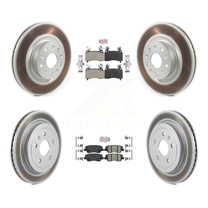 Kit de rotors de frein à disque avec revêtement en céramique, semi-métallique avant et arrière, pour Cadillac CT