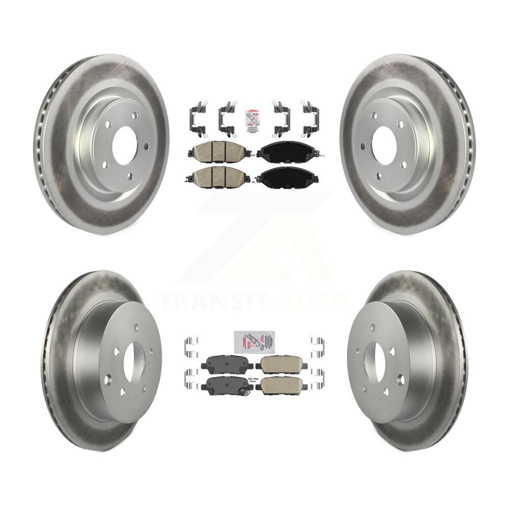 Kit de rotors de frein enduits de plaquettes en céramique avant et arrière, pour Nissan Murano Pathfinder QX6