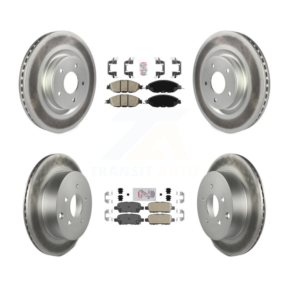 Kit de rotors de frein enduits de plaquettes en céramique avant et arrière, pour Nissan Murano Pathfinder QX6