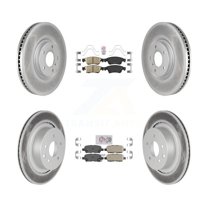 Kit de plaquettes en céramique avant et arrière et de rotors de frein à disque revêtus pour INFINITI G35 Q60