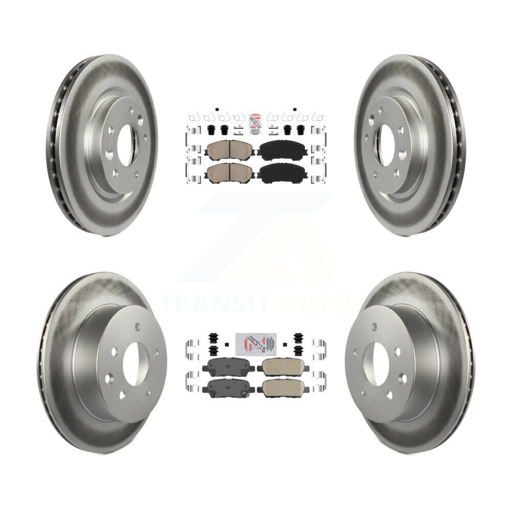 Kit de rotors de frein à disque en céramique, revêtement avant et arrière, pour Nissan Rogue Sport Qashqa