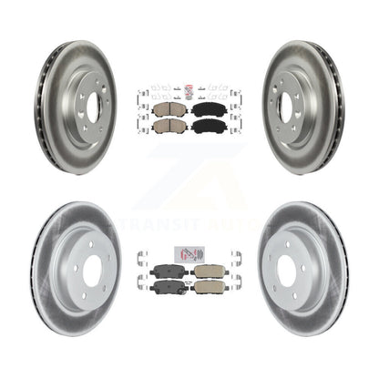 Kit de rotors de frein à disque, revêtement de coussinets en céramique avant et arrière, pour Nissan Qashqai Rogue Spor