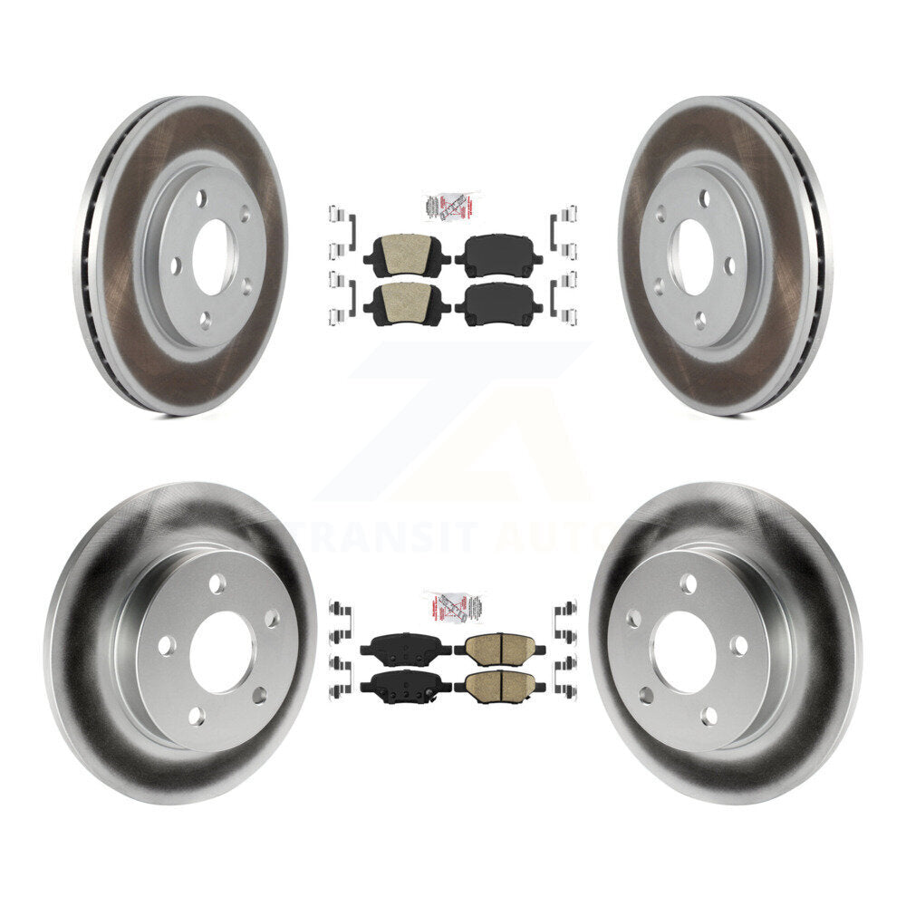 Kit de Rotor de frein à disque, revêtement de coussinets en céramique avant et arrière, pour Chevrolet Malibu Pontiac G