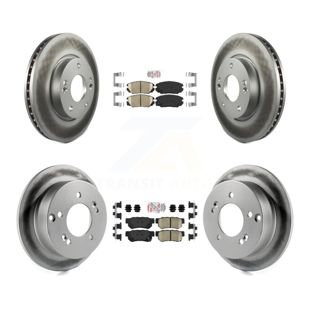 Kit de plaquettes en céramique avant et arrière et disques de frein à disque revêtus, pour Hyundai Sonata 2.4