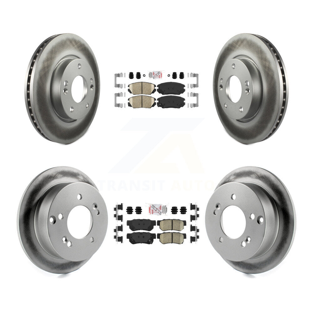 Kit de plaquettes en céramique avant et arrière et disques de frein à disque revêtus, pour Hyundai Sonata 2.4