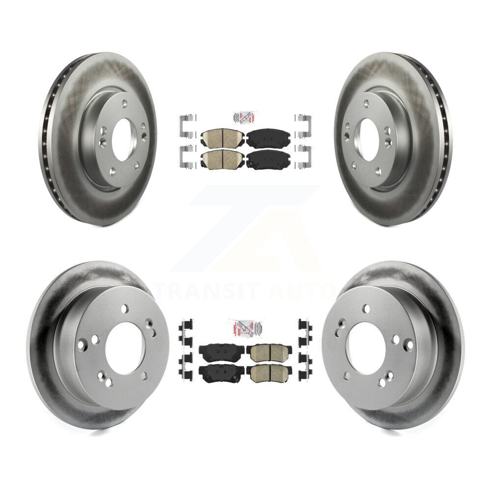 Kit de plaquettes en céramique avant et arrière et disques de frein à disque revêtus, pour Hyundai Sonata 2.4