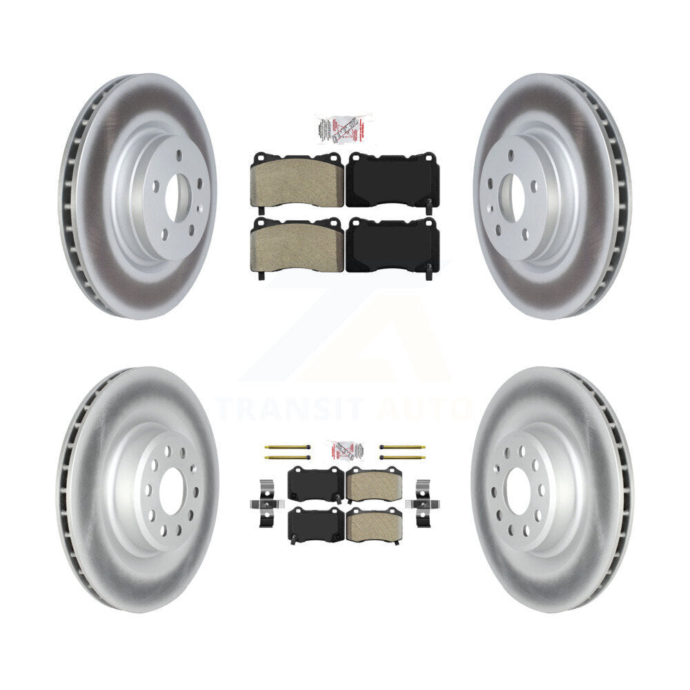 Kit de Rotor de frein à disque avec revêtement de tampons semi-métalliques avant et arrière pour Tesla X 2017 – 2019
