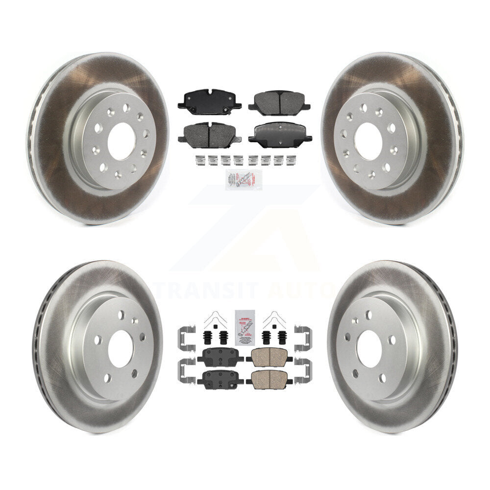 Kit de plaquettes en céramique avant et arrière et Rotors de frein à disque revêtus pour Chevrolet Camaro