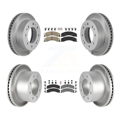 Kit de Rotor de frein à revêtement de plaquette semi-métallique avant et arrière en céramique pour GMC Sierra 3500 H