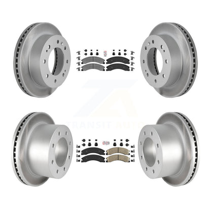 Kit de Rotor de frein à revêtement de plaquette en céramique avant semi-métallique arrière pour GMC Sierra 3500 H