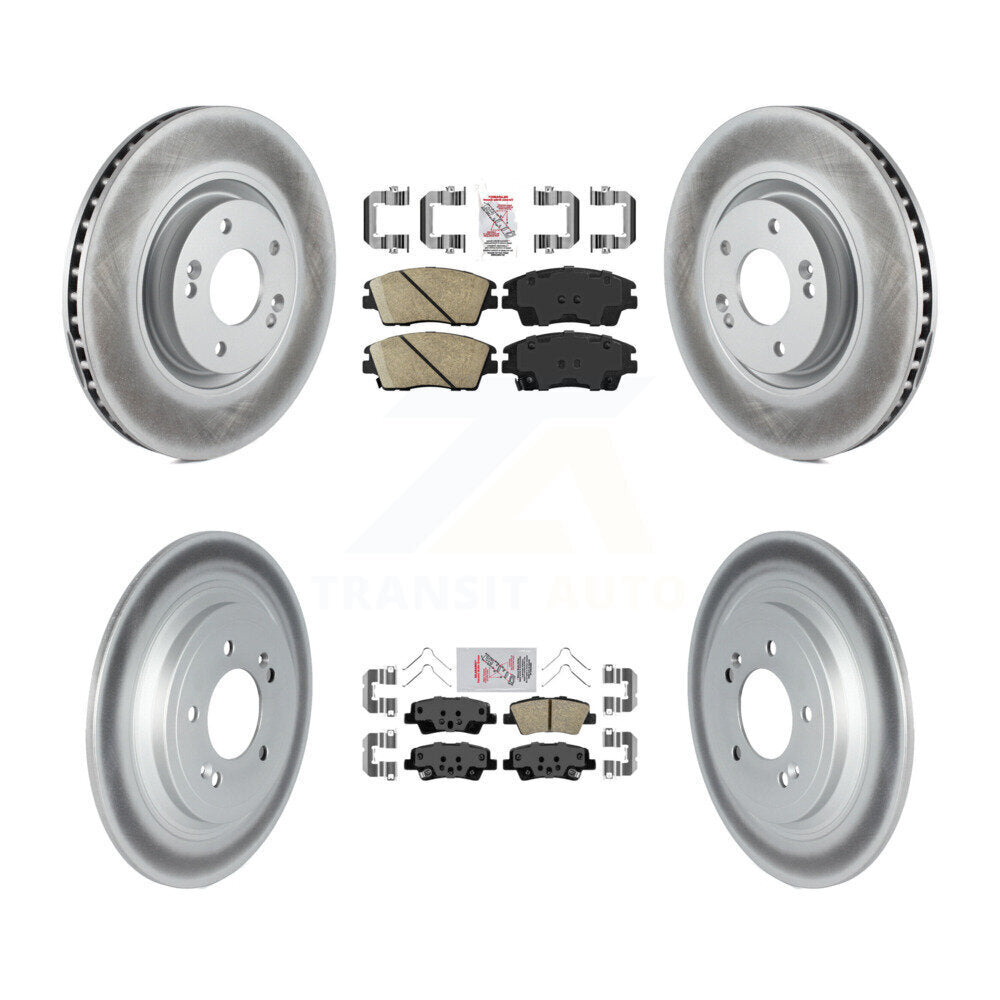 Kit de rotors de frein à revêtement de plaquettes en céramique avant et arrière, pour Kia Sportage Turbocharge 17-22