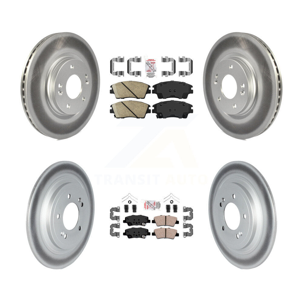 Kit de Rotor de frein à disque, revêtement de coussinets en céramique avant et arrière, pour Kia Sportage Hyundai Tucso