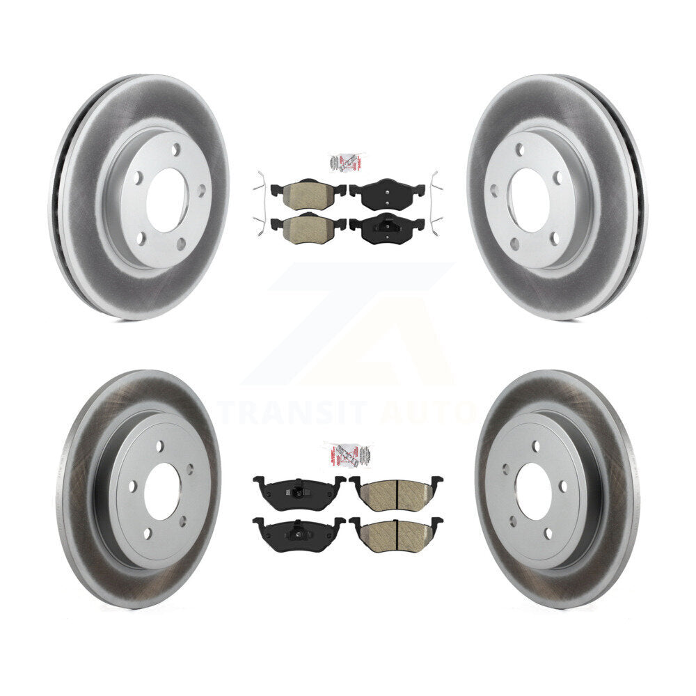 Kit de rotors de frein à revêtement semi-métallique avant et arrière, pour Ford Escape Mazda Tribut