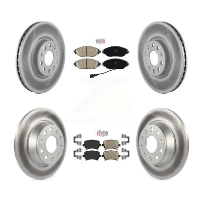 Kit de Rotor de frein à disque, revêtement de coussinets en céramique avant et arrière, pour Volkswagen CC 4 Motio 2017