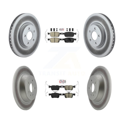Kit de disques de frein avant et arrière semi-métalliques avec revêtement en céramique, pour Ford Escape MK