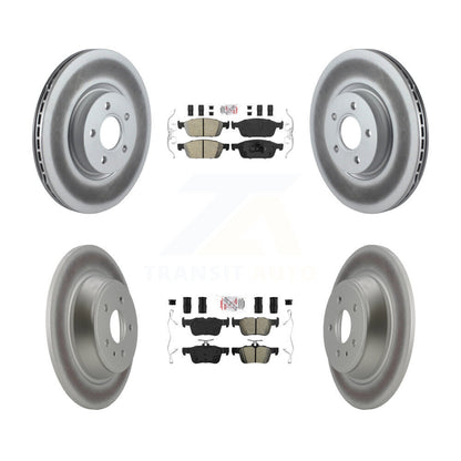 Kit de disques de frein avant et arrière semi-métalliques avec revêtement en céramique, pour Ford Escape MK