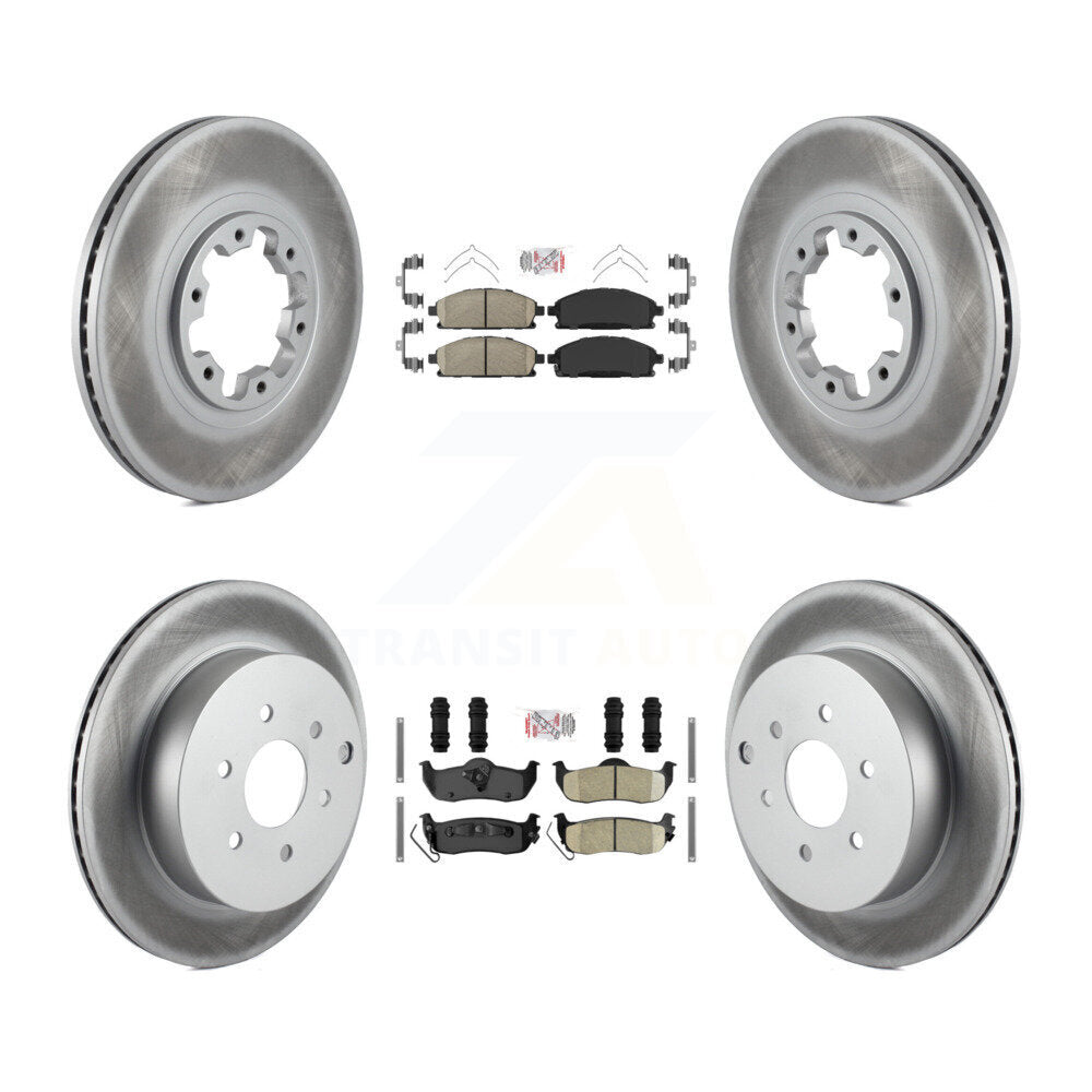 Kit de rotors de frein à revêtement de plaquettes en céramique avant et arrière, pour Nissan Pathfinder 04 à partir de 08