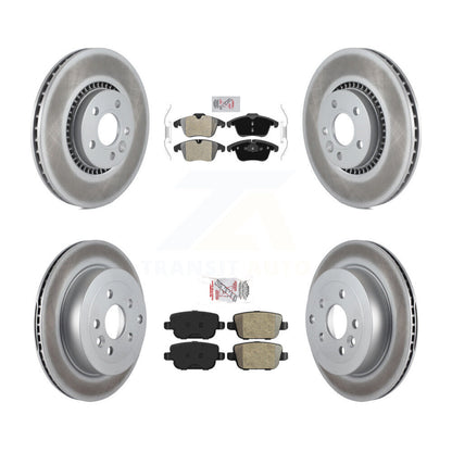Kit de Rotor de frein à revêtement de plaquettes semi-métalliques avant et arrière pour Land Rover LR 2008 – 2011