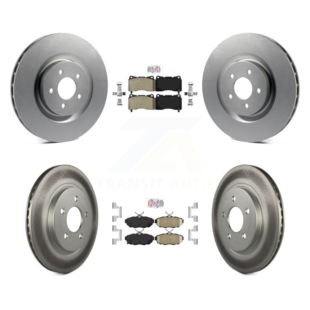 Kit de rotors de frein à disque en céramique, semi-métallique, pour Ford Mustang, avant et arrière