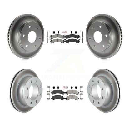 Kit de plaquettes semi-métalliques avant et arrière et rotor de frein à disque revêtu pour GMC Savana 250