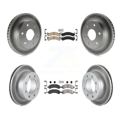 Kit de rotors de frein avant et arrière semi-métalliques avec revêtement en céramique pour GMC Savana 250