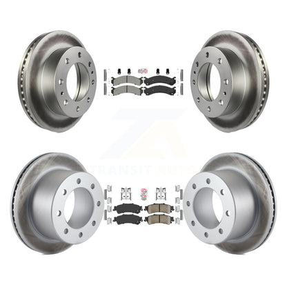 Kit de Rotor de frein à revêtement de plaquette en céramique avant semi-métallique arrière pour 01 GMC Sierra 350