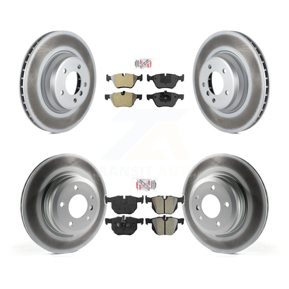 Kit de plaquettes semi-métalliques avant et arrière et de disques de frein à disque revêtus pour BMW 335x 2007