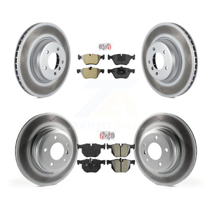 Kit de plaquettes semi-métalliques avant et arrière et de disques de frein à disque revêtus pour BMW 335x 2007