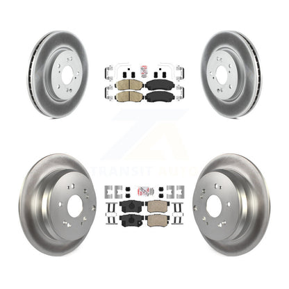 Kit de plaquettes en céramique avant et arrière et de rotors de frein à disque revêtus pour Acura RDX