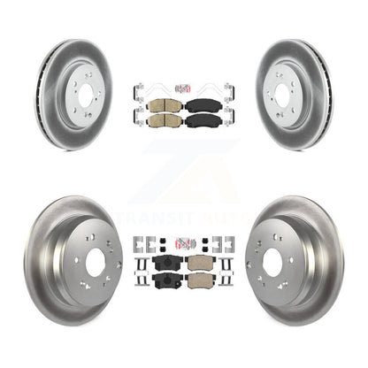Kit de plaquettes en céramique avant et arrière et de rotors de frein à disque revêtus pour Acura RDX