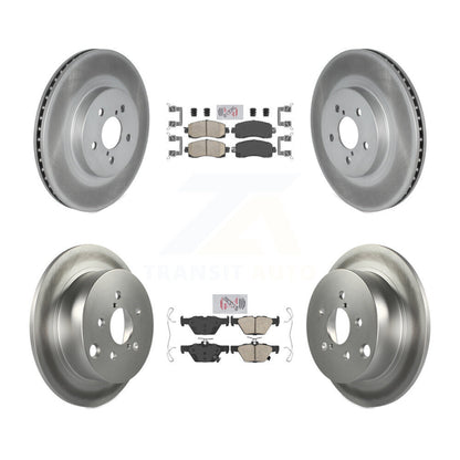 Kit de plaquettes en céramique avant et arrière et disques de frein à disque revêtus pour Subaru Crosstrek