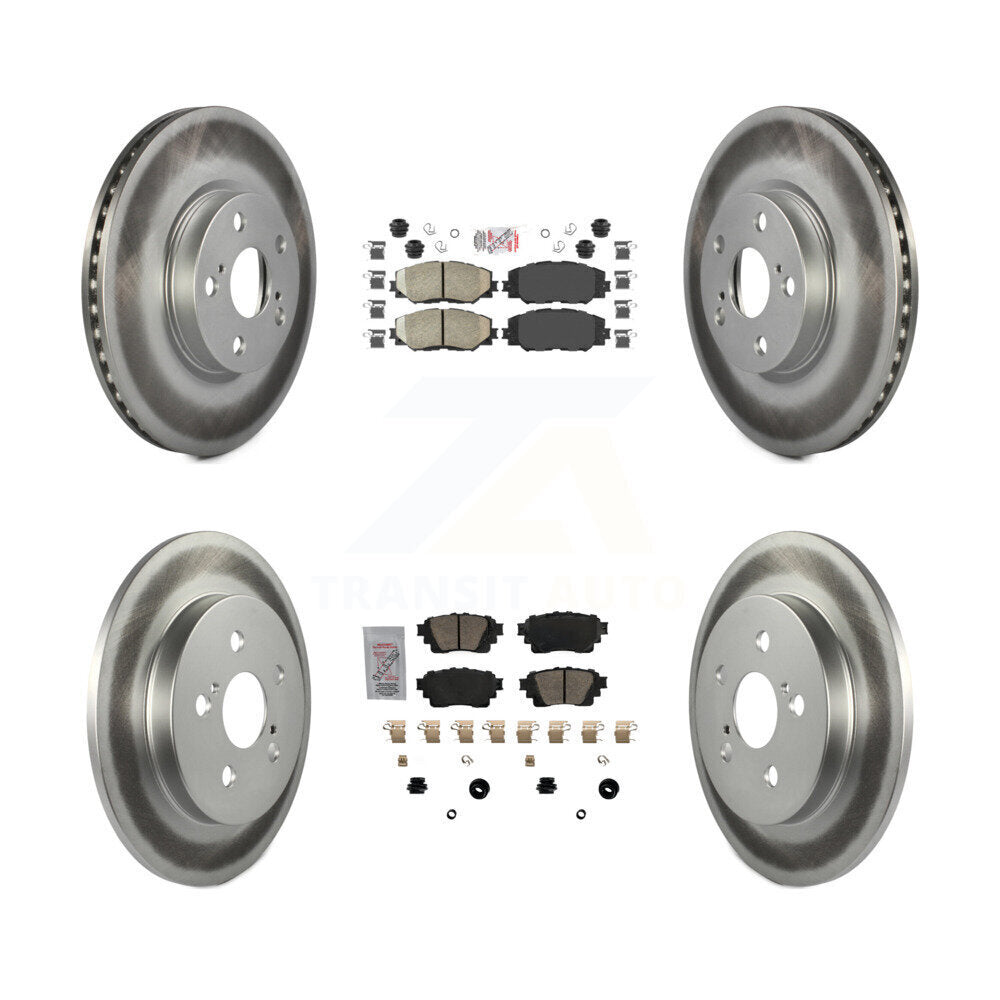 Kit de rotors de frein à disque recouverts de tampons en céramique avant et arrière, pour Toyota Corolla 2019 1.8