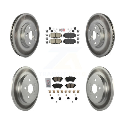Kit de rotors de frein à disque recouverts de tampons en céramique avant et arrière, pour Toyota Corolla 2019 1.8