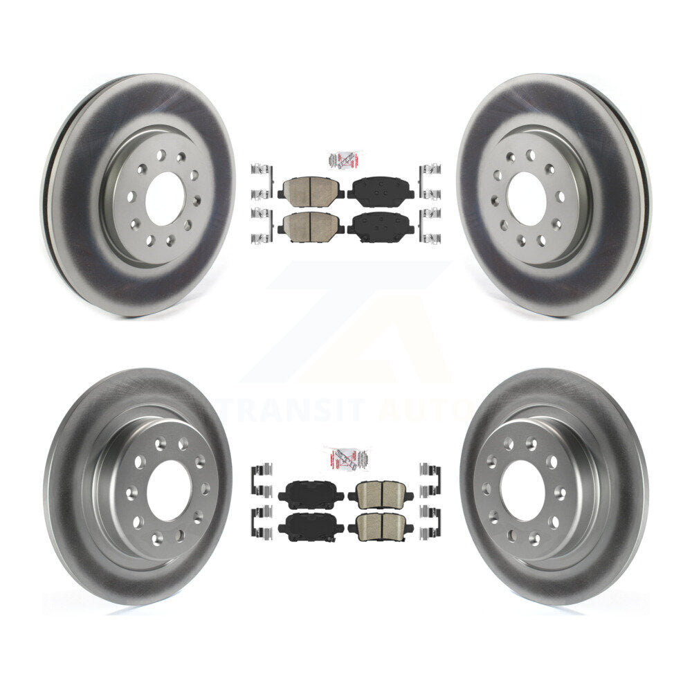 Kit de rotors de frein enduits de plaquettes en céramique avant et arrière, pour Chevrolet Equinox GMC Terrai