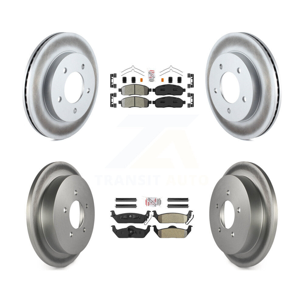 Kit de Rotor de frein à disque avec revêtement de tampons semi-métalliques avant et arrière pour Ford F-150 4W 2004