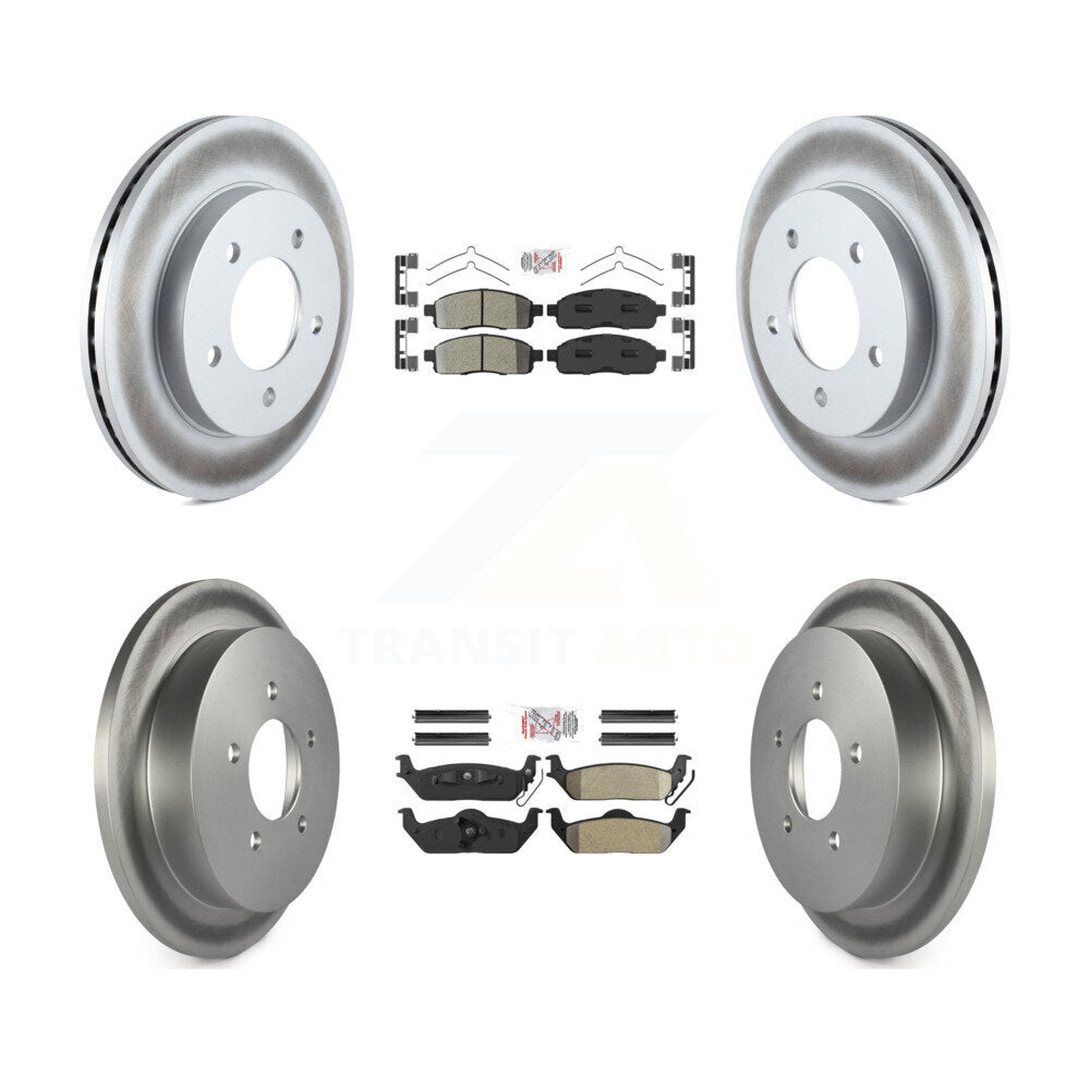 Kit de Rotor de frein à disque avec revêtement de tampons semi-métalliques avant et arrière pour Ford F-150 4W 2004