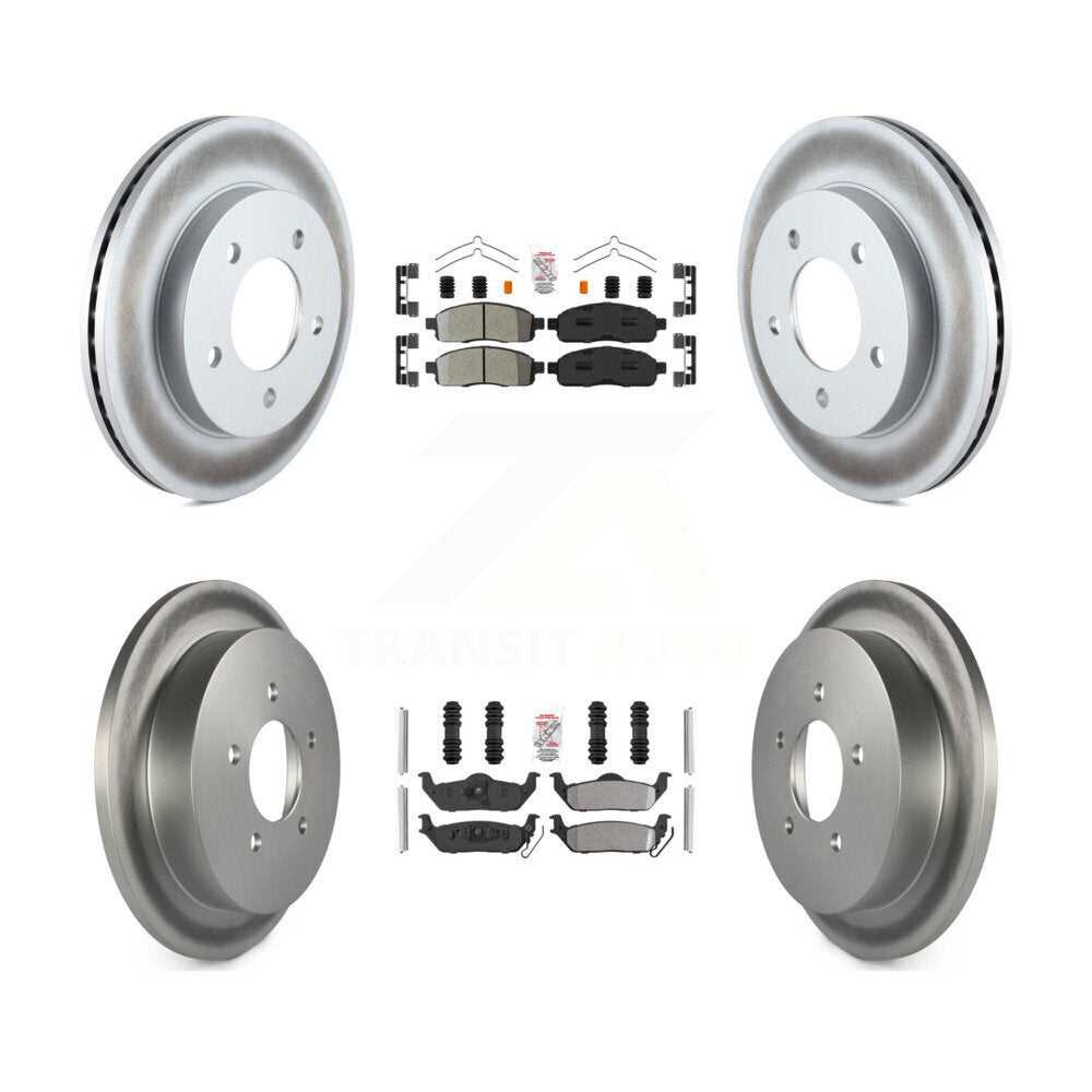 Kit de Rotor de frein à disque avec revêtement de tampons semi-métalliques avant et arrière pour Ford F-150 4W 2004