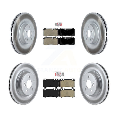 Kit de rotors de frein à disque recouverts de plaquettes semi-métalliques avant et arrière pour Mercedes-Benz S60
