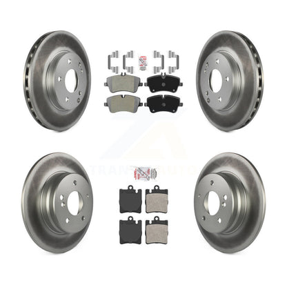 Kit de rotors de frein à disque recouverts de plaquettes semi-métalliques avant et arrière pour Mercedes-Benz C24
