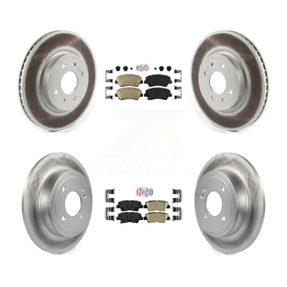 Kit de plaquettes en céramique avant et arrière et de rotors de frein à disque revêtus pour Kia Rio KGA-105213