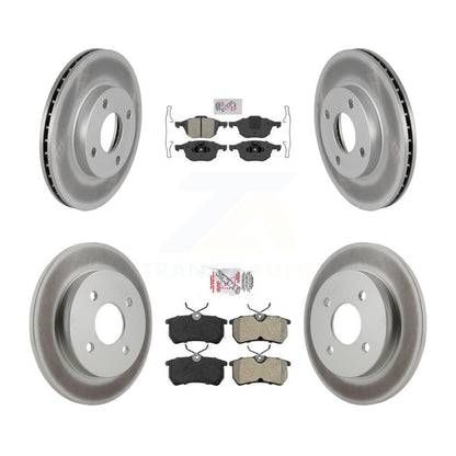 Kit de Rotor de frein à revêtement de plaquettes semi-métalliques avant et arrière, pour Ford Focus à partir de 04 05