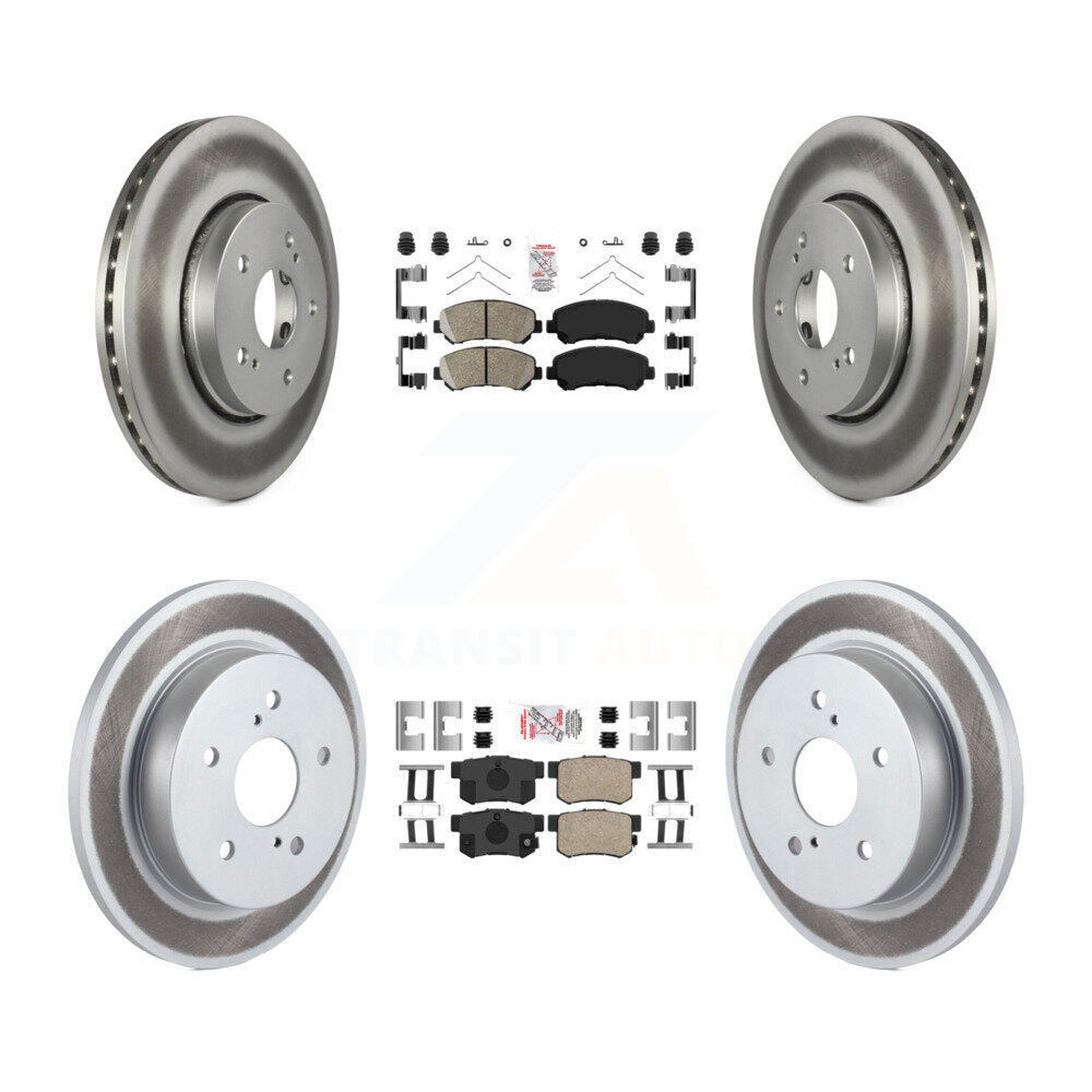 Kit de rotors de frein à disque recouverts de plaquettes en céramique avant et arrière, pour Suzuki Kizash 2010 – 2013