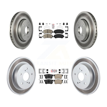 Kit de rotors de frein à disque recouverts de plaquettes en céramique avant et arrière, pour Suzuki Kizash 2010 – 2013