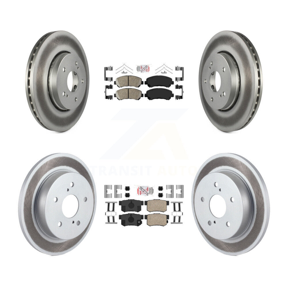 Kit de rotors de frein à disque recouverts de plaquettes en céramique avant et arrière, pour Suzuki Kizash 2010 – 2013