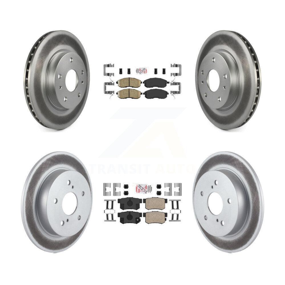 Kit de plaquettes en céramique avant et arrière et disques de frein enduits pour Suzuki SX4 Crossove
