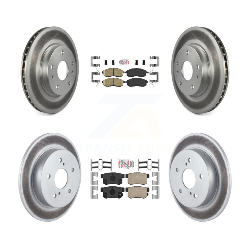 Kit de plaquettes en céramique avant et arrière et disques de frein enduits pour Suzuki SX4 Crossove