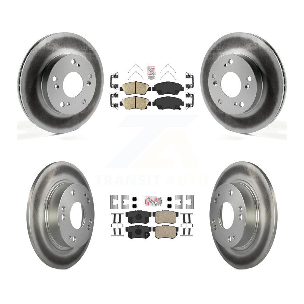 Kit de rotors de frein à disque recouverts de plaquettes en céramique avant et arrière, pour Acura ILX 2013 2015 1.5