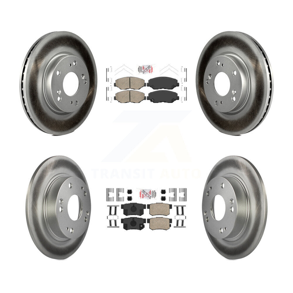 Kit de plaquettes en céramique avant et arrière et disques de frein à disque revêtus pour Acura ILX 2.0 2013